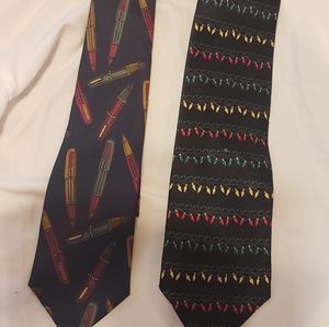 Two festive ties beautiful for the office